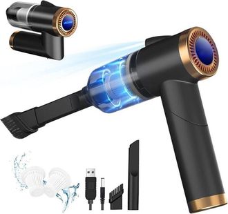 OEM Aspirador De Mano - 9000 Pa - 120 W - Bater&iacute;a Recargable De 4000 Maha - Con Luz Led - Para Coche Hogar Mascotas - Unidad