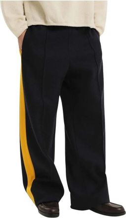 1989 STUDIO Blauwe Baggy Losse Broek - Heren - Wijde Broeken - Blauw - S - Broeken