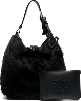 Casadei Vandome shoulder bag - women - Artificial Fur - One Size - Black