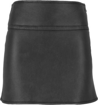 Ermanno Scervino Gonna - Dames - Leren & Su&egrave;de rokken - Zwart - S - Leer - Rokken