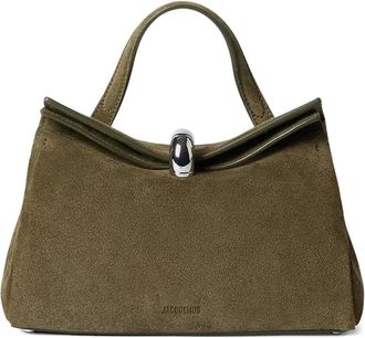 Jacquemus Valerie kleine leren shopper - Groen