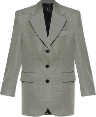 Anine Bing Sara Blazer - Dames - Blazers - Grijs - M - Wol - Jassen