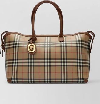 Burberry check medium tote bag