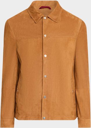 Brunello Cucinelli Men & apos;s Lightweight Suede Jacket