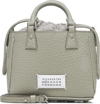 Maison Margiela Grijze Leren 5AC Tote Tas - Dames - Handtassen - Grijs - ONE Size - Leer - Tassen