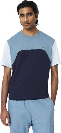 Lacoste Heren Colour Block Jersey T-shirt (Marine)
