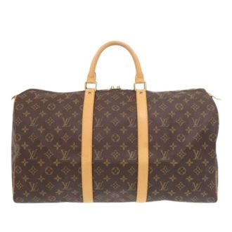 Louis Vuitton Pre-owned Weekend Bags, unisex, Brown, Size: ONE SIZE Pre-owned Keepall 50