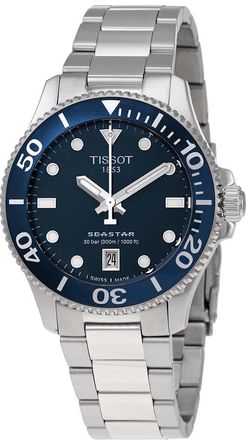 Tissot Seastar 1000 Quartz Blue Dial Ladies Watch T1202101104100