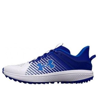 Under Armour Yard Turf Baseball Shoes Royal Blue White 3025593-401