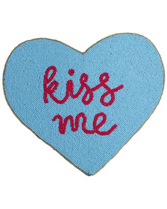 Tiramisu Kiss Me Beaded Heart Placemat