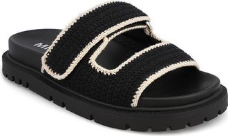 Mia Gabri Knit Sandal in Black/Cream at Nordstrom, Size 9