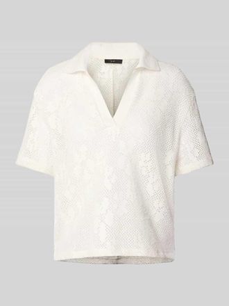 Oui Blusenshirt in Strick-Optik in Offwhite, Gr&ouml;&szlig;e 38