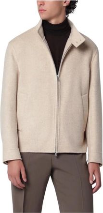 Lardini Giubbino Double - Heren - Zomerjassen - Beige - 2XL - Jassen