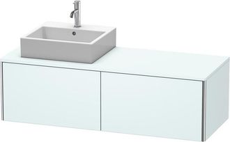 Duravit Mueble De Pared Duravit Xsquare 140.0 X 54.8 Cm, 2 Cajones Xs4903l, Color (frente/cuerpo): Azul Claro Mate - Xs4903l0909