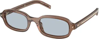Prada PR D06SF Asian Fit 28I30W Womens Sunglasses Brown Size 52