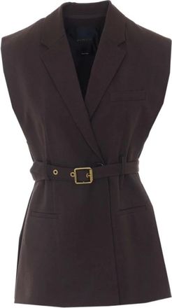 Pinko Pinko, Jassen, Dames, Bruin, S, Vests