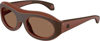 Moncler ME8015U RAMILLON 503573 Mens Sunglasses Brown Size 54
