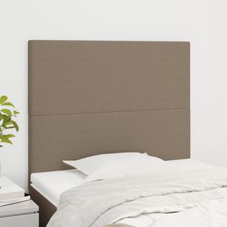 vidaXL Cabeceros 2 Unidades De Tela Gris Taupe 90x5x78/88 Cm Vidaxl