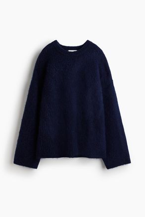 H&M Oversize-Pullover aus Mohairmix - Blue