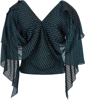 Kiko Kostadinov Womens Blue Modal Blouse
