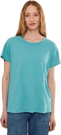 Mod-o-doc Short Sleeve Crew Neck Favorite T-Shirts Womens Clothing Aqua Mist : LG (US 12-14), Cotton