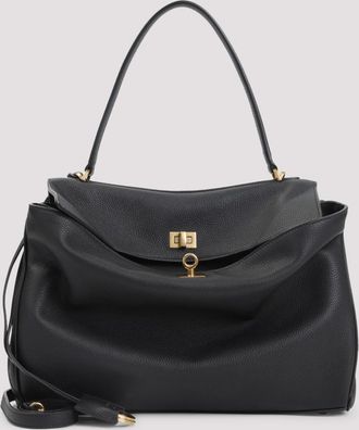 Balenciaga Black Rodeo Satchel
