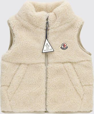 Moncler Giacca in tessuto teddy con logo Moncler