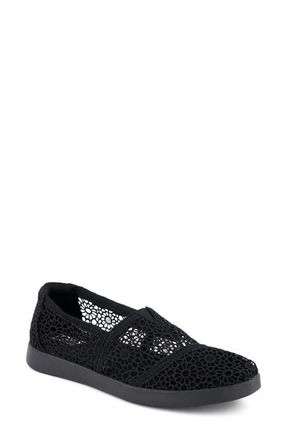Toms Alpargata Plus Slip-On in Black Crochet at Nordstrom, Size 9.5