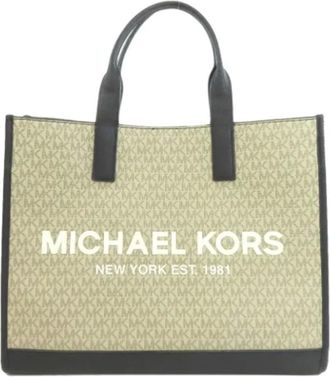Michael Kors Pre-owned Tote Bags, female, Beige, Size: ONE SIZE Pre-owned Plastic handbags