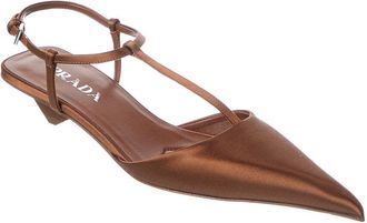 Prada Satin Pointy-Toe Pump