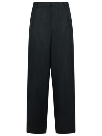 Dries Van Noten Pepper Black Wool Blend Pants
