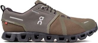 On Running Mens On Cloud 5 Waterproof Trainers - Green Nylon - Size UK 7