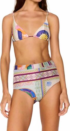 Minkpink Elysia High Waisted Bikini Bottom In Paradiso