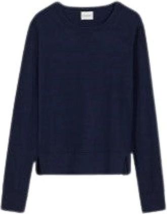 Closed Round-neck Jersey - Dames - Ronde hals truien - Blauw - S - Katoen - Truien & Vesten