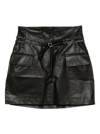 J Koo belted skirt - Black