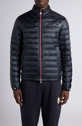 Moncler Benamou Down Jacket in Obsidian Blue at Nordstrom, Size 2