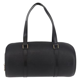 Louis Vuitton Soufflot Epi Leather Black Leather Handbag (Pre-Owned)