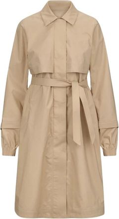 K-Way Poplin Jas - Dames - Trenchcoats - Beige - M - Jassen