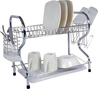 Better Chef 22-Inch 2-Tier Chrome Dish Rack