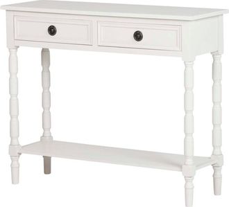 Adda Home Consola blanco de madera 90x30x75cm