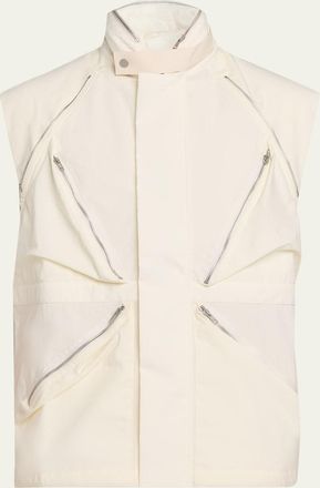 Mordecai Mens Parachute Multi-Zip Nylon Vest