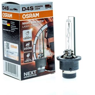 Osram Lampadina allo xeno laser Night Breaker D4S 35W +200% - 4400K