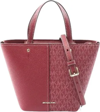 Michael Kors Pre-owned Mini Bags, female, Red, Size: ONE SIZE Pre-owned Canvas Mini Bag