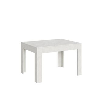 Itamoby Mesa extensible 90x120/180 cm efecto madera blanco espatulado