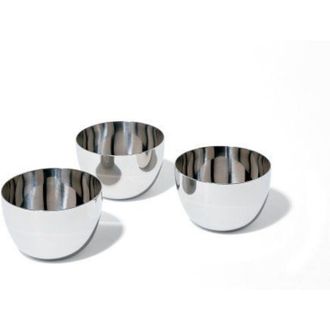 Alessi Mami Set Compuesto De Tres Cuencos De Acero Inoxidable
