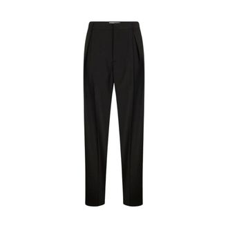 Iceberg Lana Broek met Logo Detail - Dames - Broeken - Zwart - Maat: 2XS Wol