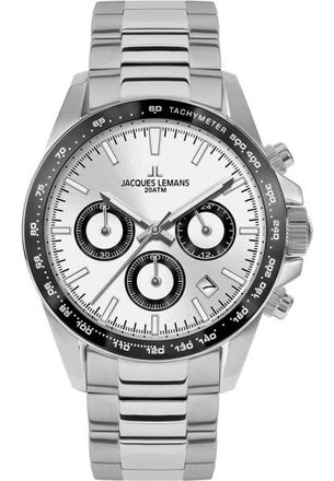 Jacques Lemans 1-1877F Mens Liverpool Watch - Silver - One Size