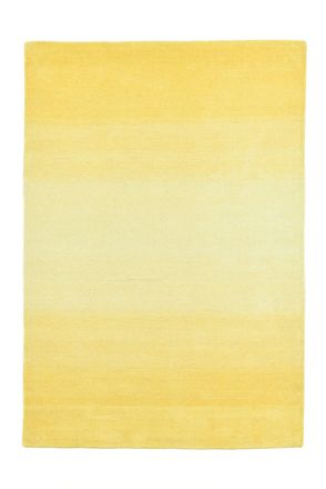 THEKO Alfombra degradada de colores en lana amarilla 190x290 cm
