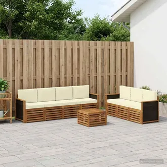 vidaXL Vidaxl Set Divani 8 Pz Legno Di Acacia Massello