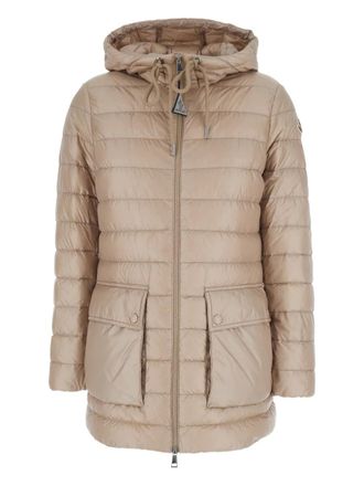 Moncler Jas met capuchon en zak - Beige